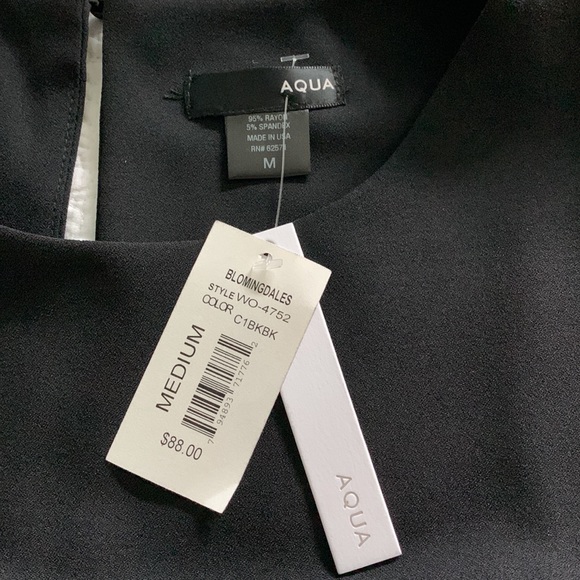 Black Eyelash Lace Trim Sleeveless Romper Playsuit - Aqua (Bloomingdales Brand) - Picture 6 of 6